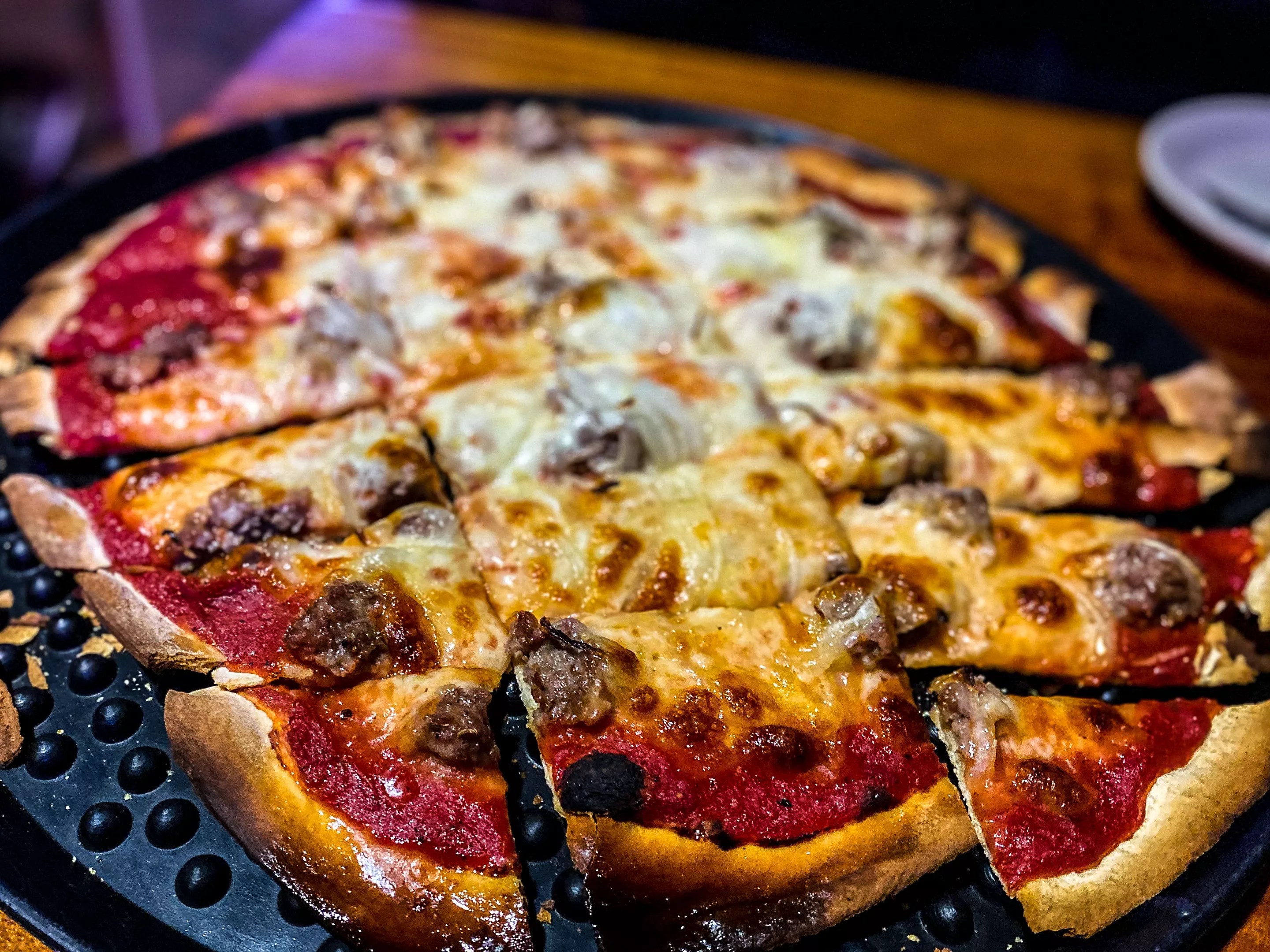 Louie's has tavern-style pizza and vibes.