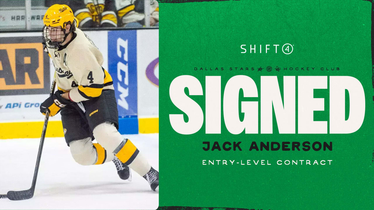 Dallas Stars sign defenseman Jack Anderson to two-year, entry-level contract