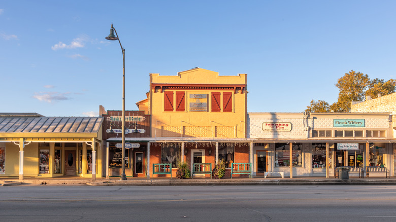 A look at shops on Main Street in Fredericksburg, TX