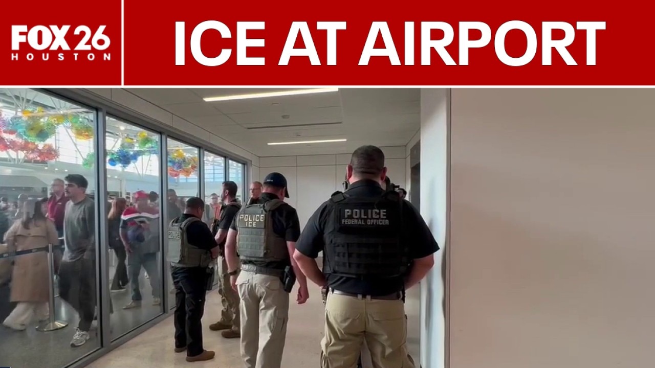 ICE agents seen at Houston's Bush Airport