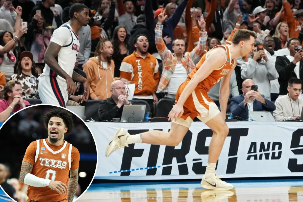Camden Heide's unlikely 3-pointer propels Texas past Gonzaga
