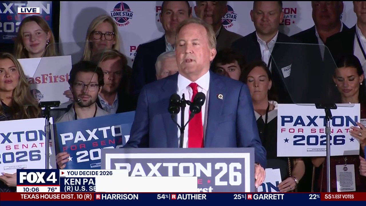 Paxton moves to runoff against Cornyn for Senate seat