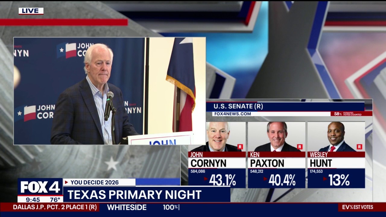 Cornyn talks about upcoming runoff against Paxton