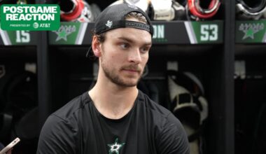 EDM@DAL Postgame: Wyatt Johnston | Dallas Stars