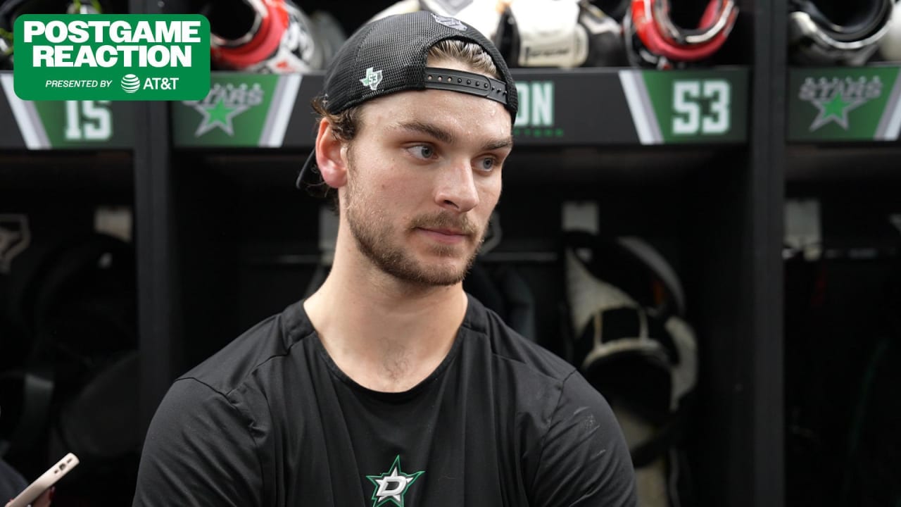 EDM@DAL Postgame: Wyatt Johnston | Dallas Stars