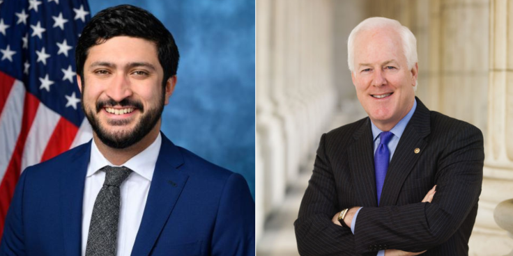Rep. Greg Casar (D-Texas) and Texas Sen. John Cornyn (R)