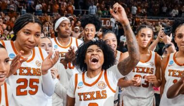 No. 1 seed Texas trashes No. 8 seed Oregon, 100-58