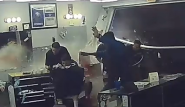Video shows terrifying moment car crashes into North Texas barbershop while employees cut hair
