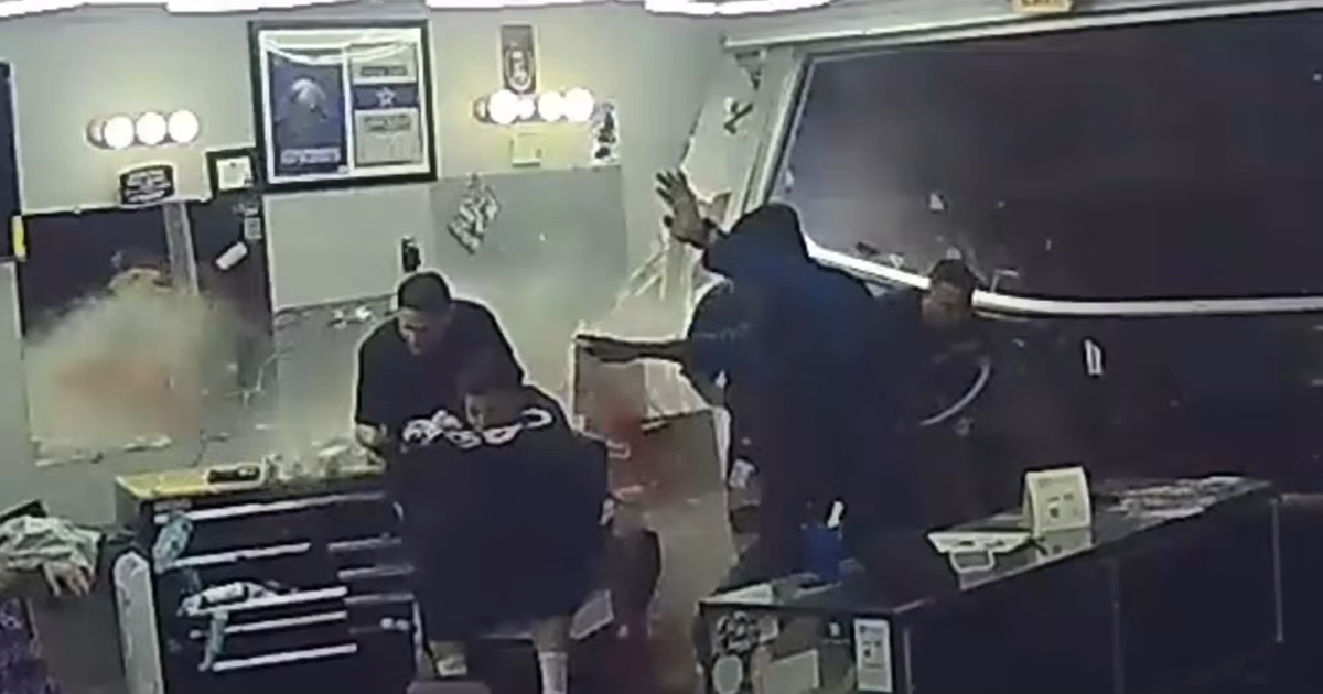 Video shows terrifying moment car crashes into North Texas barbershop while employees cut hair