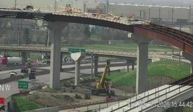 Blowing construction debris forces I-35E closure in Denton, officials say