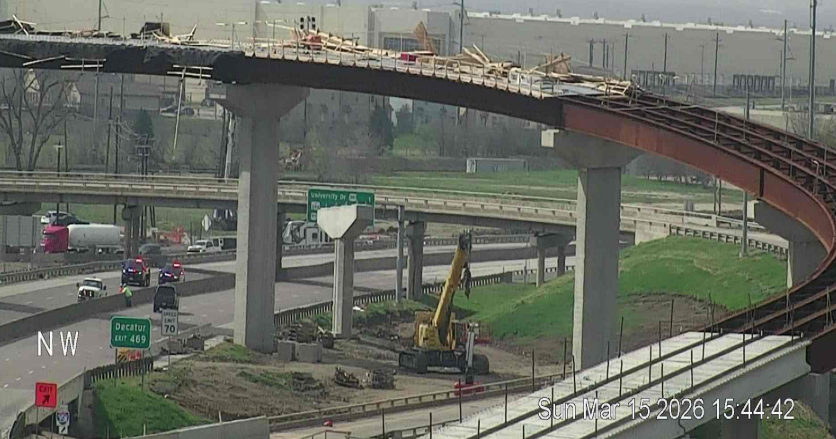 Blowing construction debris forces I-35E closure in Denton, officials say