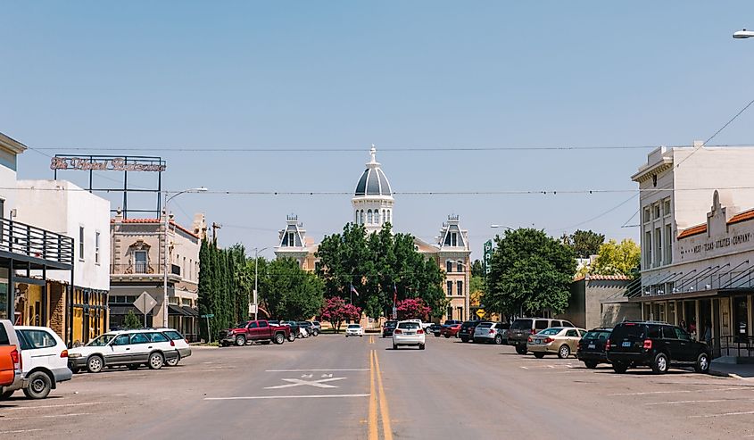 The Presidio County Courthouse in Marfa, Texas