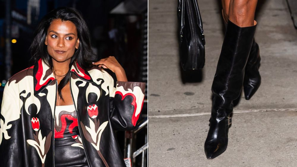 Simone Ashley wore a pair of Paris Texas Jane Buckle Boots while celebrating her birthday in SoHo on Sunday night.
