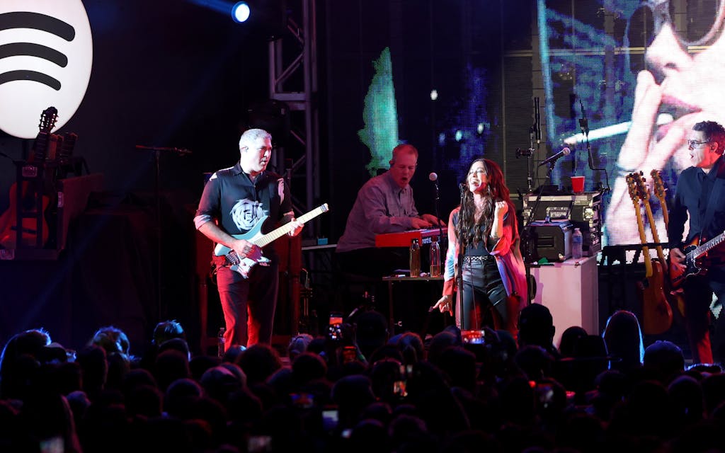 Alanis Morissette performs onstage as Spotify Kicks off 20th Anniversary Celebrations with SXSW Concert at Stubbs on March 14, 2026 in Austin, Texas.