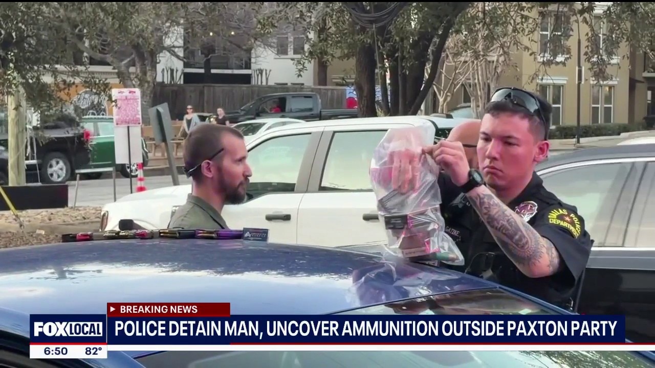 Masked man detained near Paxton election event in Dallas