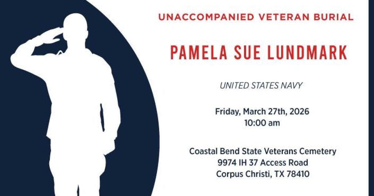 Public invited to attend unaccompanied burial for U.S. Navy veteran