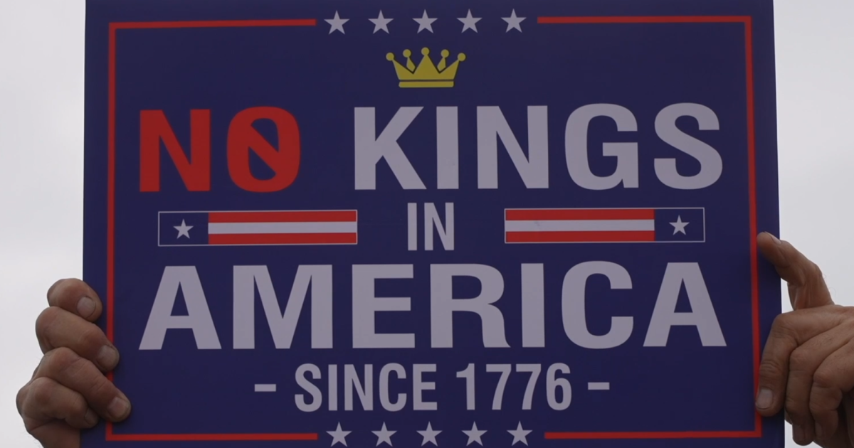 Hundreds of protesters participate in No Kings Rally at Oleander Park