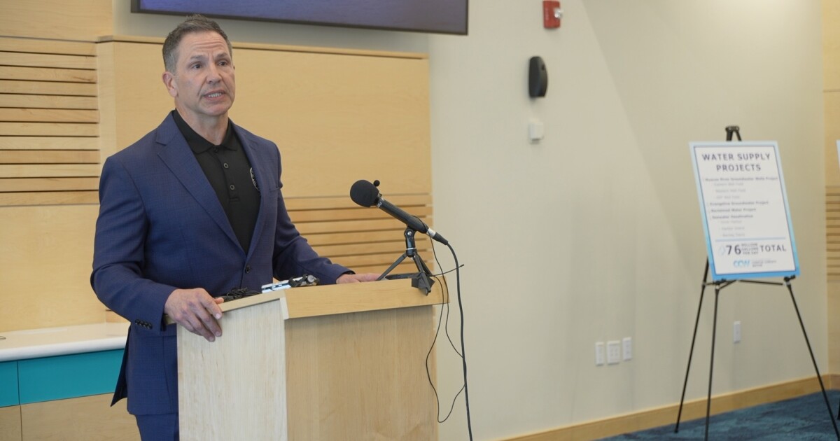 City Manager Peter Zanoni addresses some water concerns in news conference