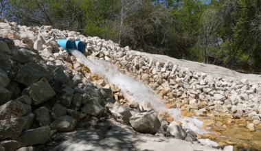 Water is flowing out of the city's western wells project
