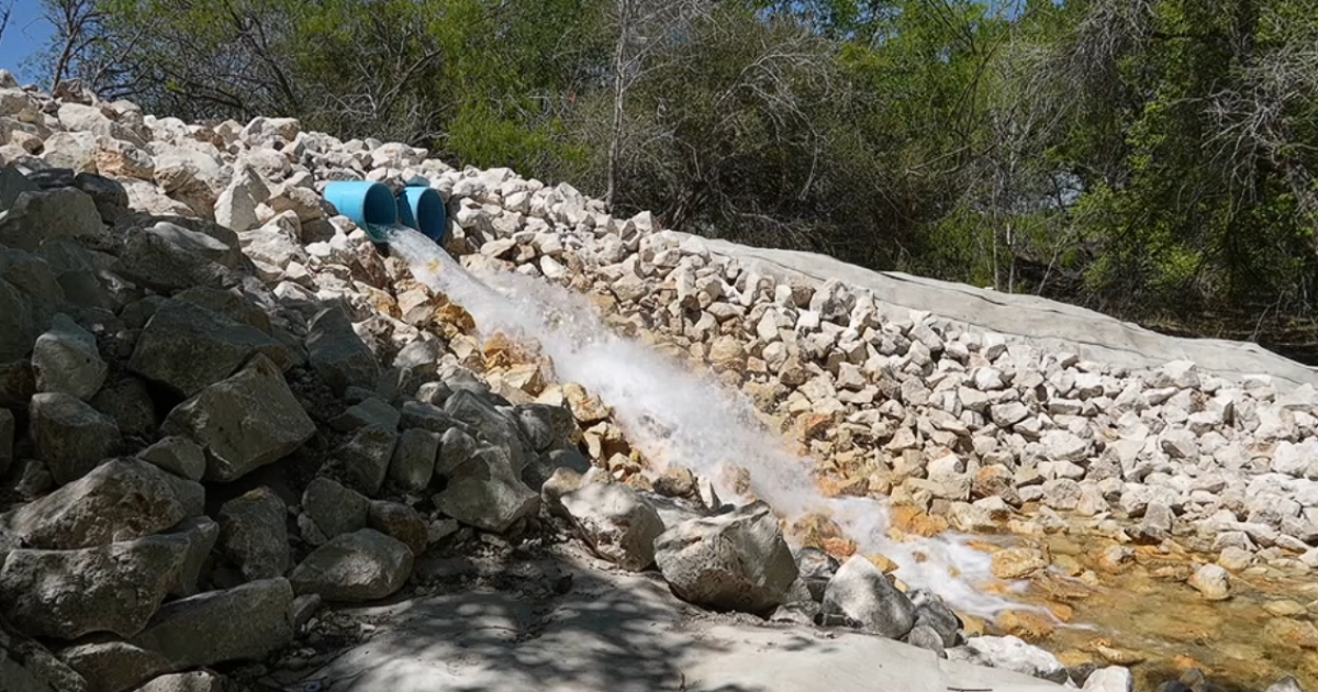 Water is flowing out of the city's western wells project