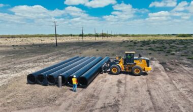 First pipe shipment arrives for the Evangeline groundwater project