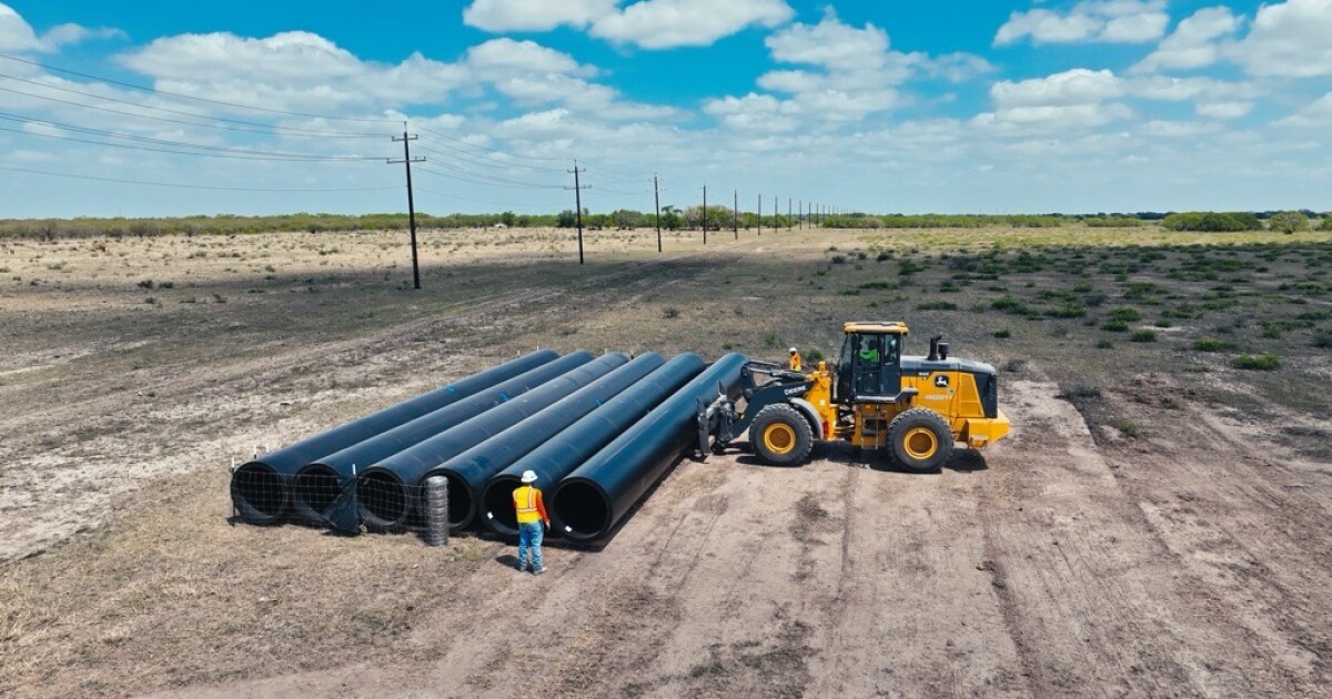 First pipe shipment arrives for the Evangeline groundwater project