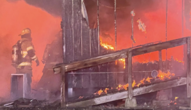 Commercial structure fire injures Annaville firefighter