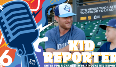 Signups open for 2026 KRIS 6 Hooks Kids Reporter, interview a baseball player