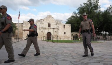 Large DPS security presence at the Alamo expected to grow