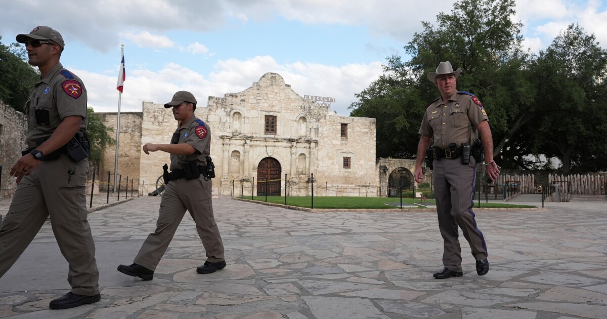 Large DPS security presence at the Alamo expected to grow