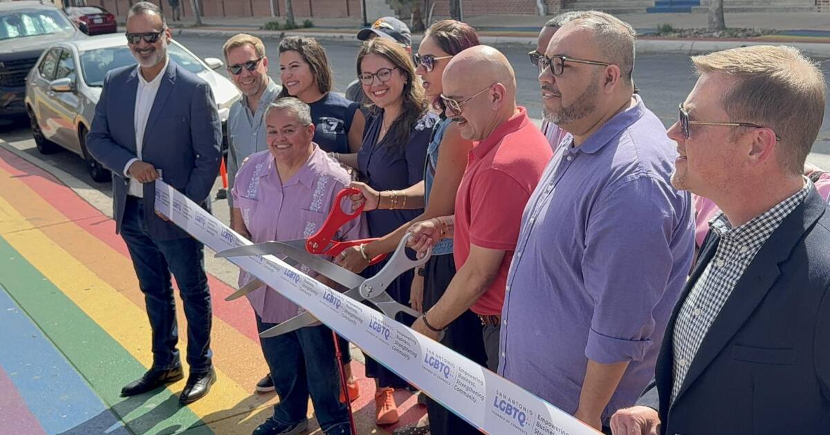 San Antonio officially dedicates rainbow sidewalks in Pride Cultural Heritage District