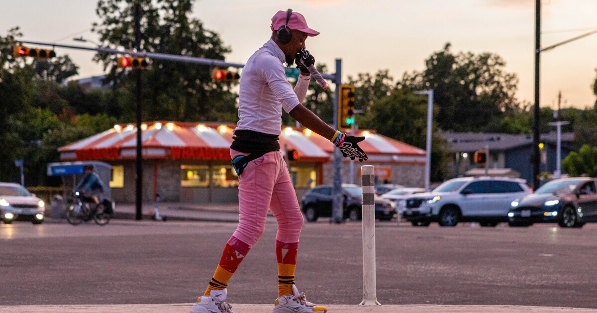 Who’s the man dancing at Barton Springs Road and South First?