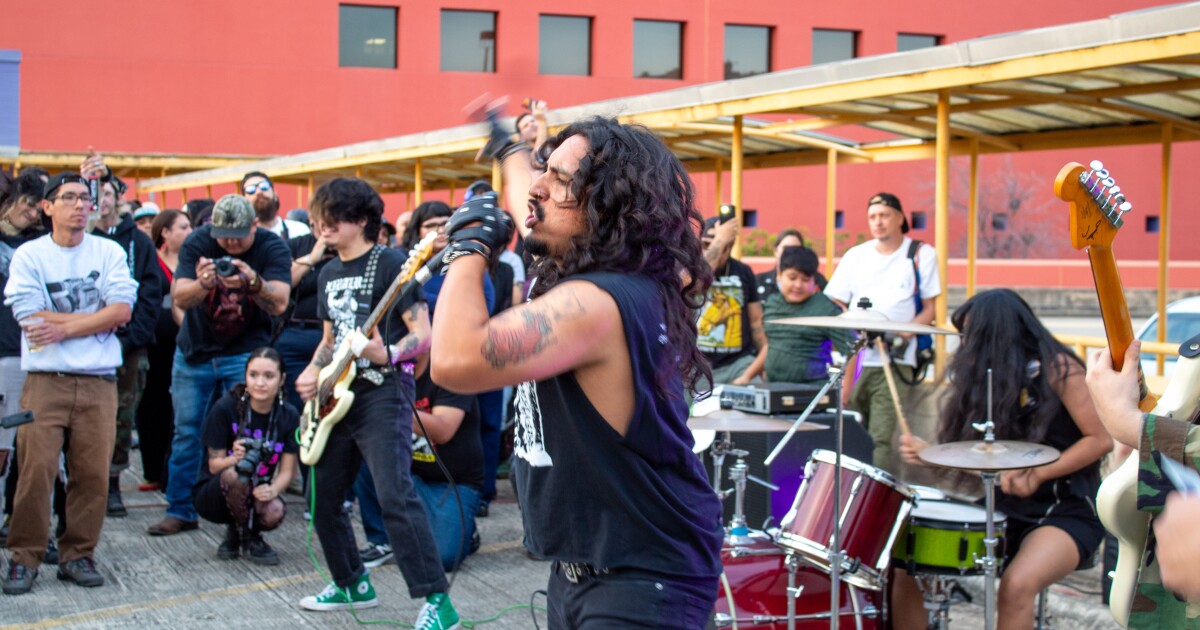 Mosh pit meets San Antonio’s Central Library rooftop at punk show
