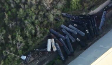 Union Pacific train derails in Texas town, causes ethanol leak