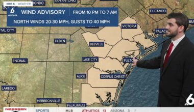 We're in store for a breezy night, with a sunny and cooler Thursday ahead