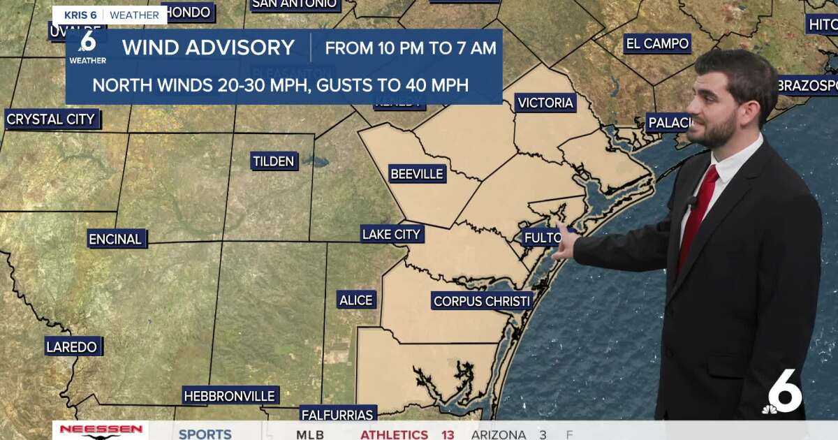 We're in store for a breezy night, with a sunny and cooler Thursday ahead