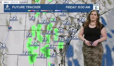 Isolated showers on Friday, severe storms possible this weekend