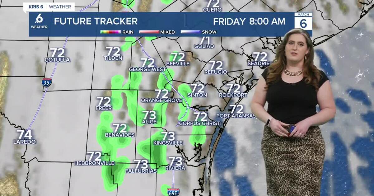 Isolated showers on Friday, severe storms possible this weekend