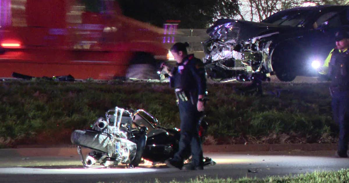 Dallas police search for driver who struck motorcycle officer on I-35E