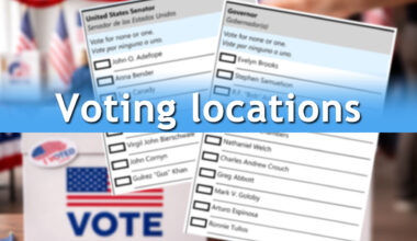 Voting Day locations in Lubbock County for the March 3, 2026 Primary Elections
