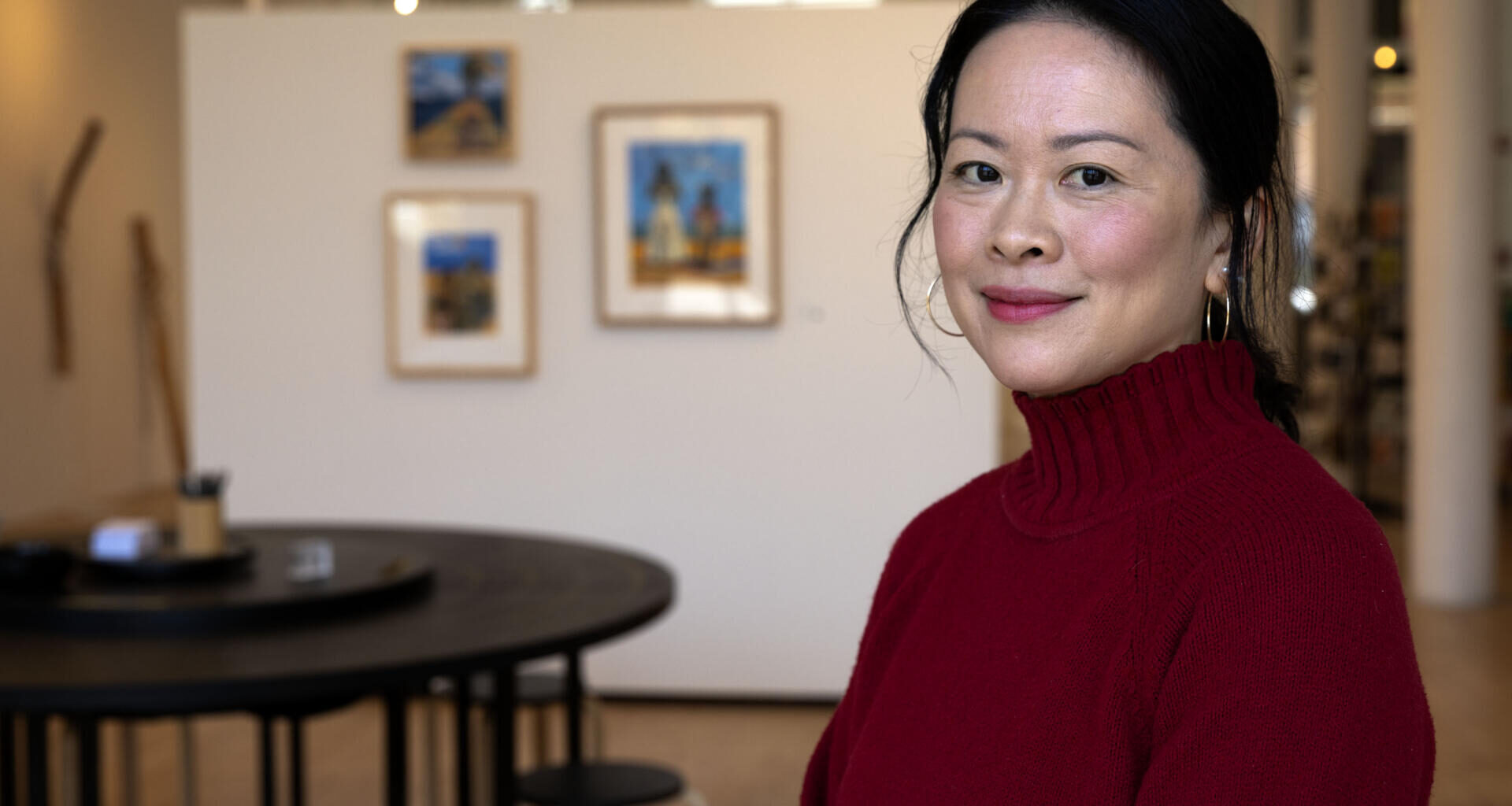 The Praise Shadows Art Gallery on Kingston Street in Boston, Mass. (Robin Lubbock/WBUR)