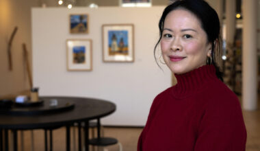 The Praise Shadows Art Gallery on Kingston Street in Boston, Mass. (Robin Lubbock/WBUR)