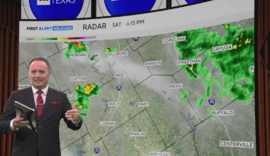 Showers move into North Texas with higher severe weather risk Sunday