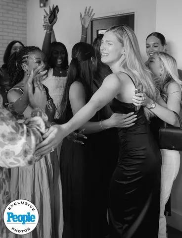 Madeline Salter hugging her friendsCredit: Merissa D Photo