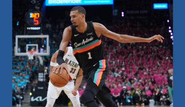 Wembanyama revels in safety of Hall of Famers, fans in playoff debut as Spurs top Blazers