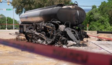 Residents describe terrifying scene around tanker fire at Fort Worth gas station