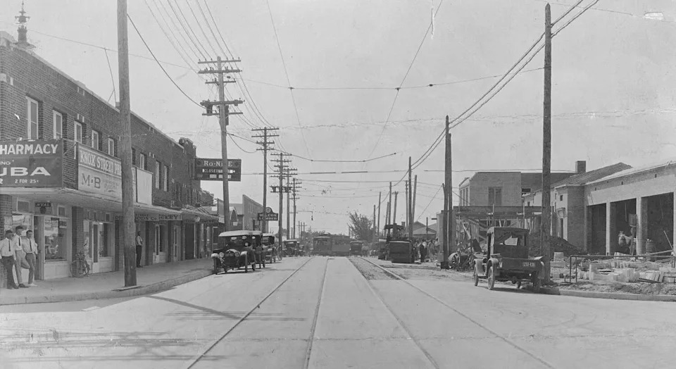 Do you recognize this block? This is Knox Street in Dallas in 1924. What a difference 100 years makes. (DMN file photo)