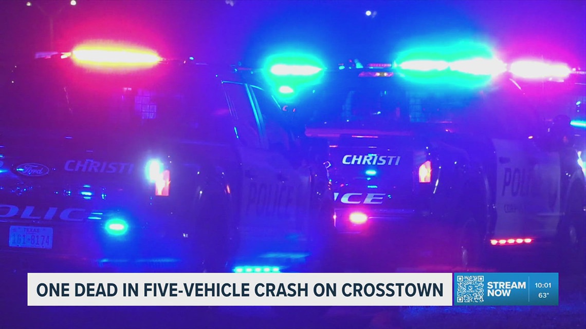 One person dead, two injured in five-car accident on Crosstown Expressway