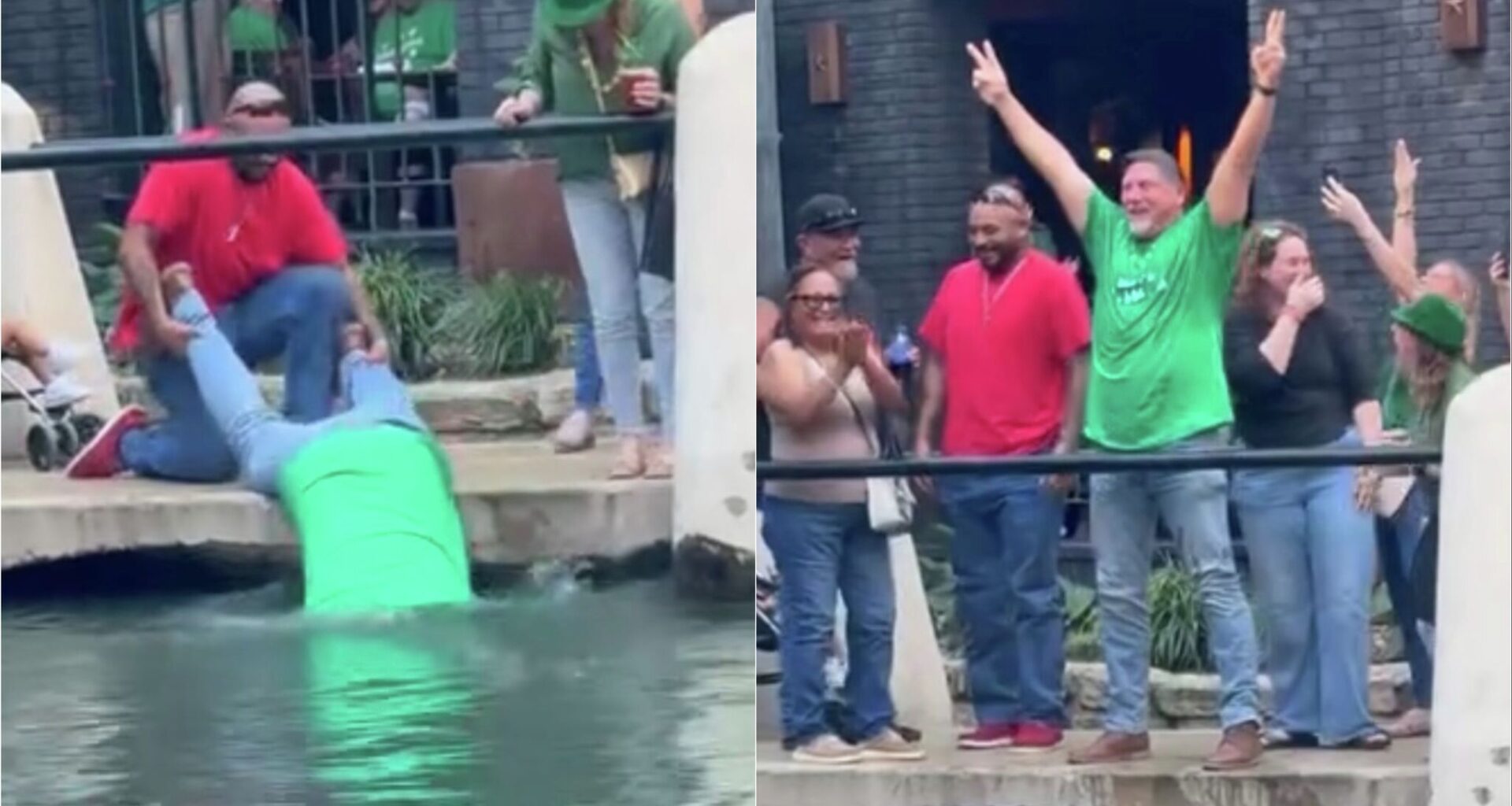 Man defends San Antonio River Walk plunge