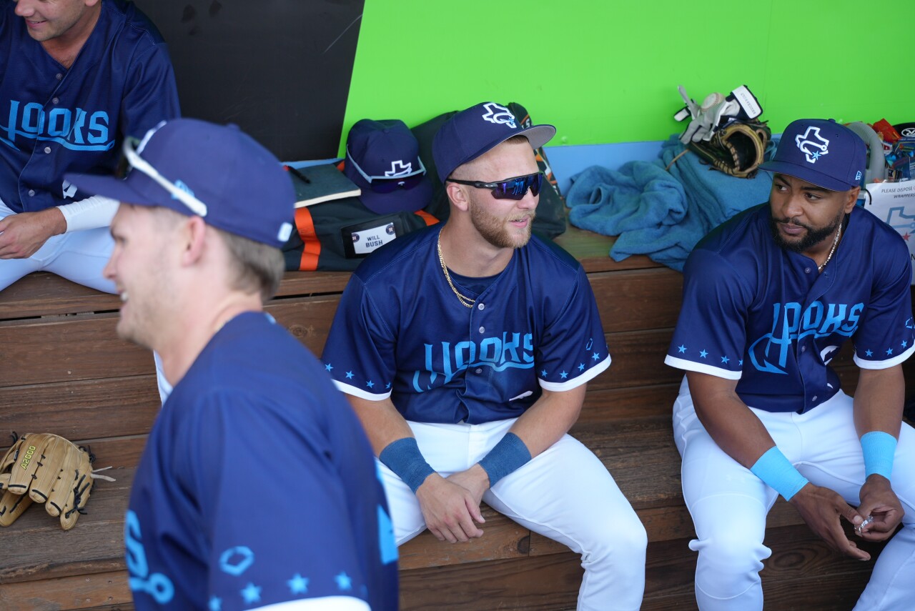 Gregory-Portland grad and Hooks catcher Walker Janek